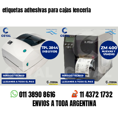 etiquetas adhesivas para cajas lenceria
