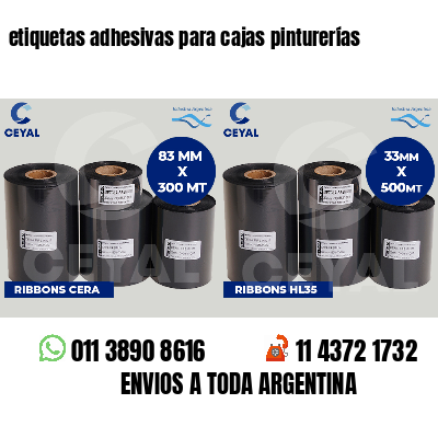 etiquetas adhesivas para cajas pinturerías