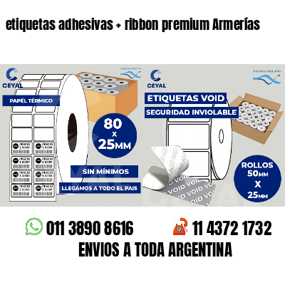 etiquetas adhesivas   ribbon premium Armerías