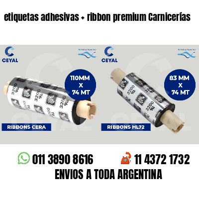 etiquetas adhesivas   ribbon premium Carnicerías