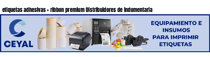 etiquetas adhesivas   ribbon premium Distribuidores de indumentaria