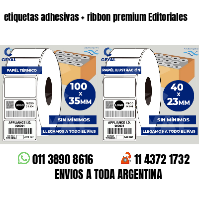 etiquetas adhesivas   ribbon premium Editoriales