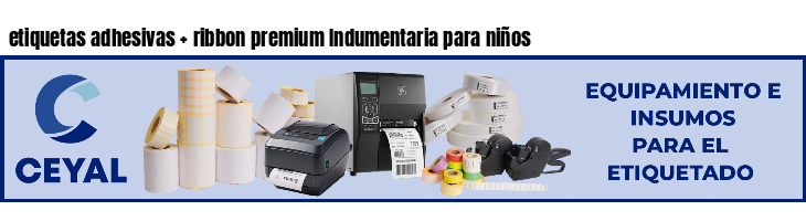 etiquetas adhesivas   ribbon premium Indumentaria para niños