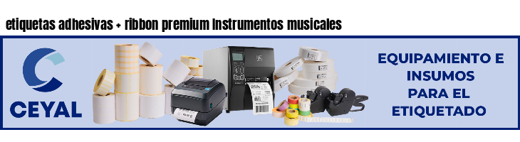 etiquetas adhesivas ribbon premium Instrumentos musicales