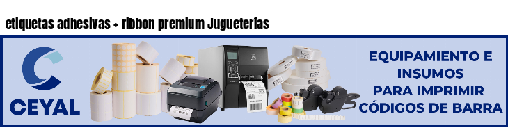 etiquetas adhesivas   ribbon premium Jugueterías