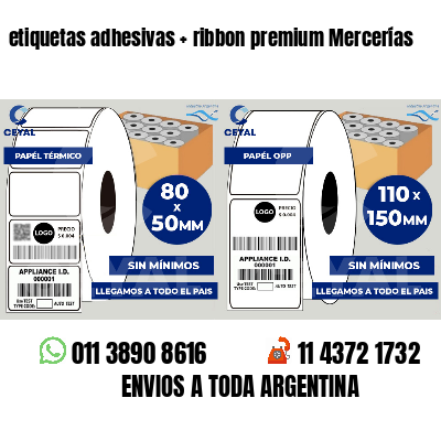 etiquetas adhesivas   ribbon premium Mercerías