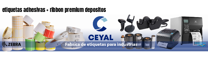 etiquetas adhesivas   ribbon premium depositos