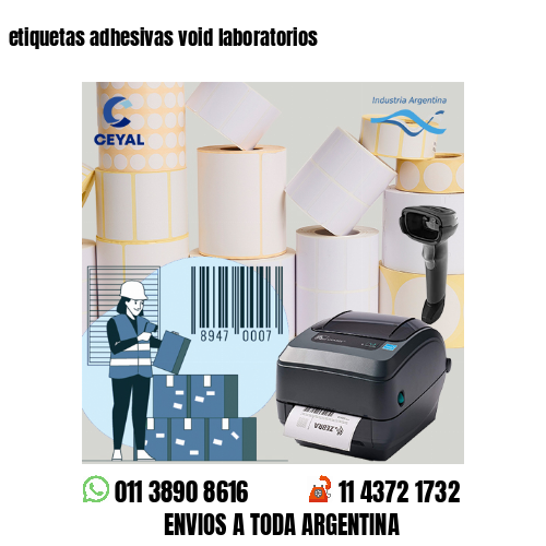 etiquetas adhesivas void laboratorios
