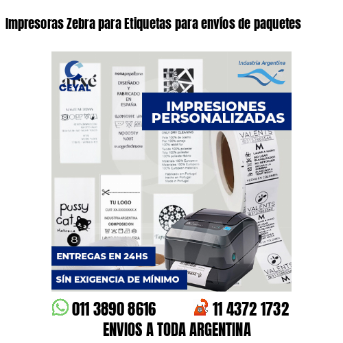 Impresoras Zebra para Etiquetas para envíos de paquetes