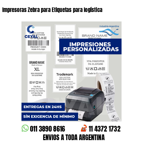 Impresoras Zebra para Etiquetas para logística