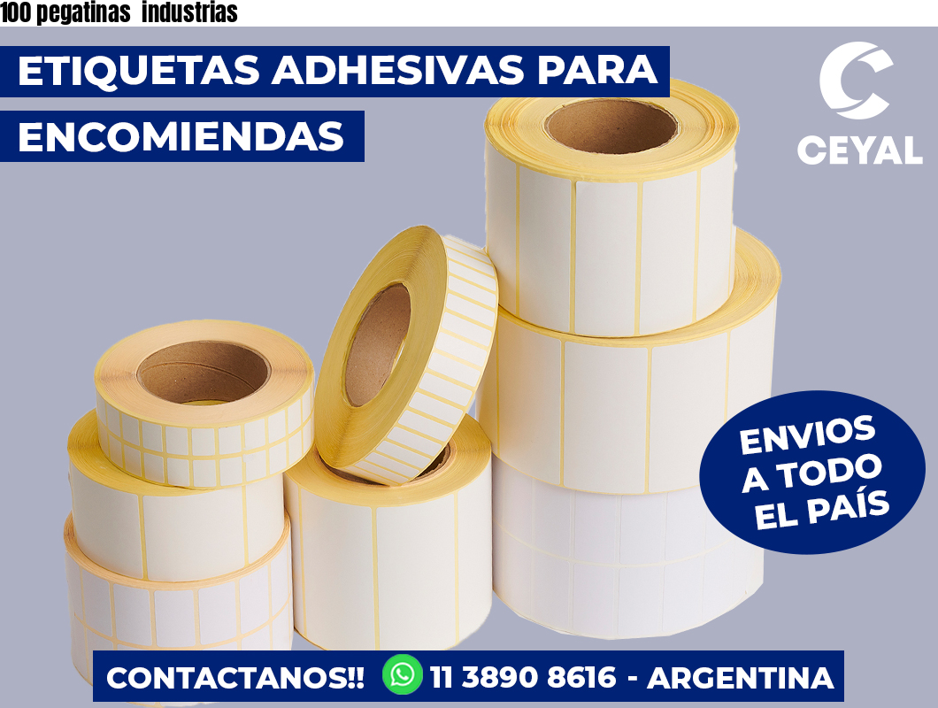100 pegatinas  industrias