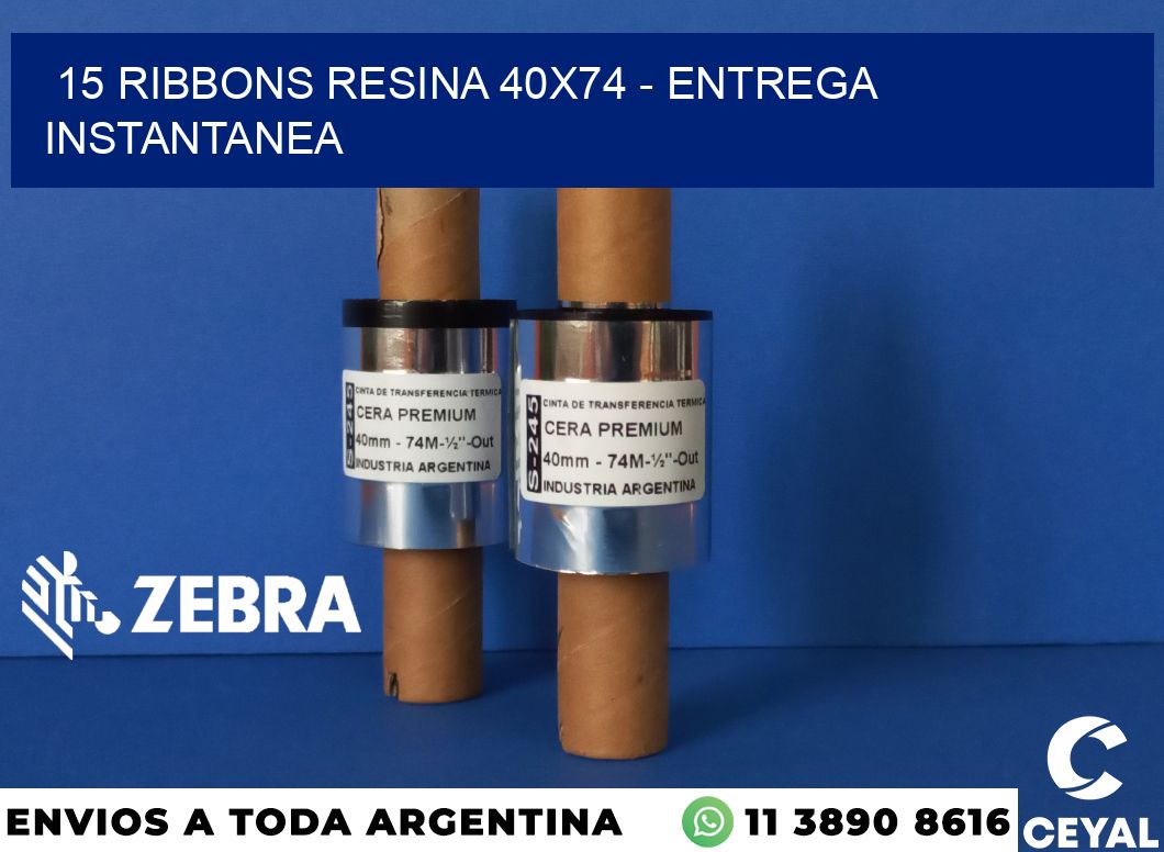 15 Ribbons resina 40x74 - entrega instantanea