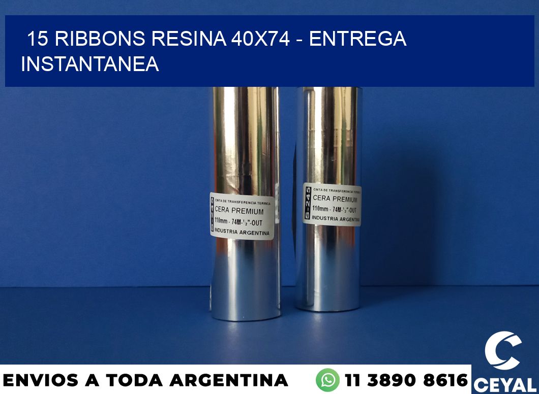 15 Ribbons resina 40×74 – entrega instantanea