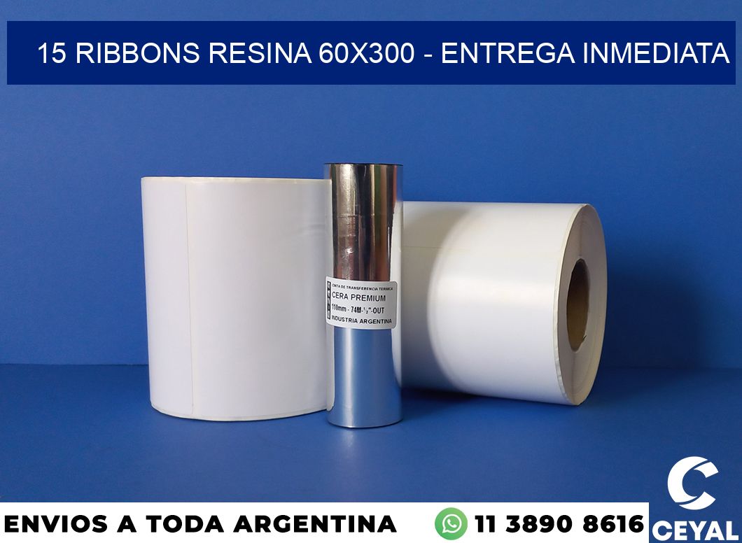 15 Ribbons resina 60×300 – Entrega inmediata