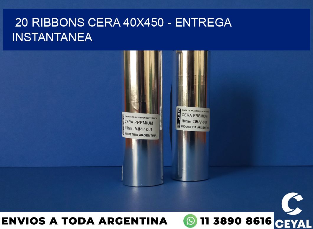 20 Ribbons cera 40×450 – entrega instantanea