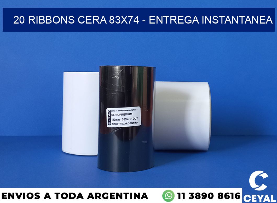 20 Ribbons cera 83×74 – entrega instantanea