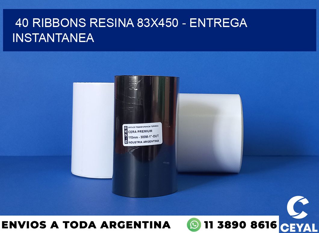 40 Ribbons resina 83×450 – entrega instantanea