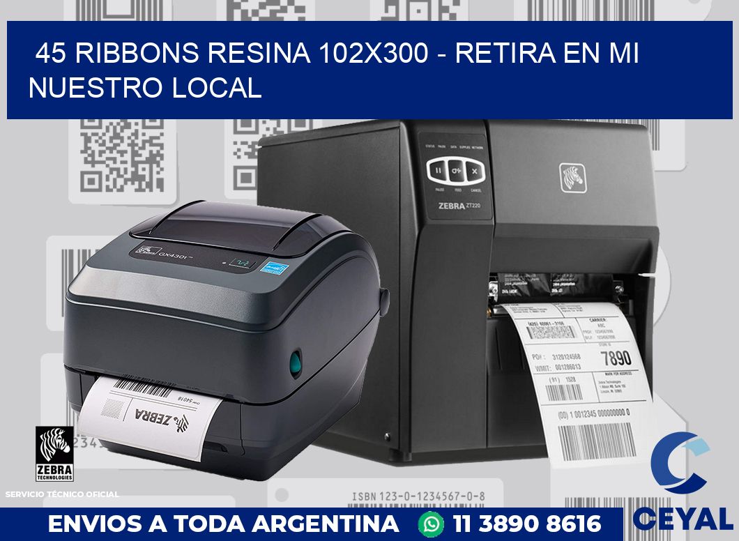 45 Ribbons resina 102x300 - retira en mi nuestro local