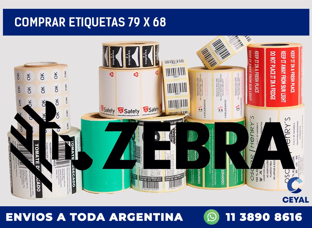 Comprar etiquetas 79 x 68