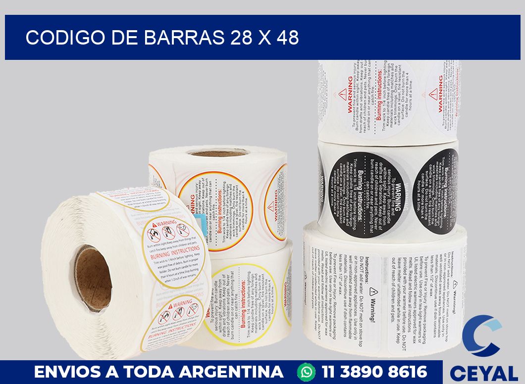 codigo de barras 28 x 48