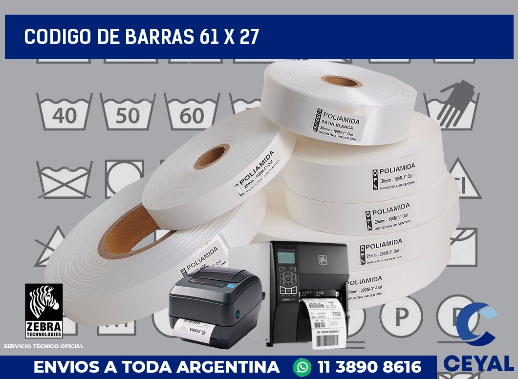 codigo de barras 61 x 27