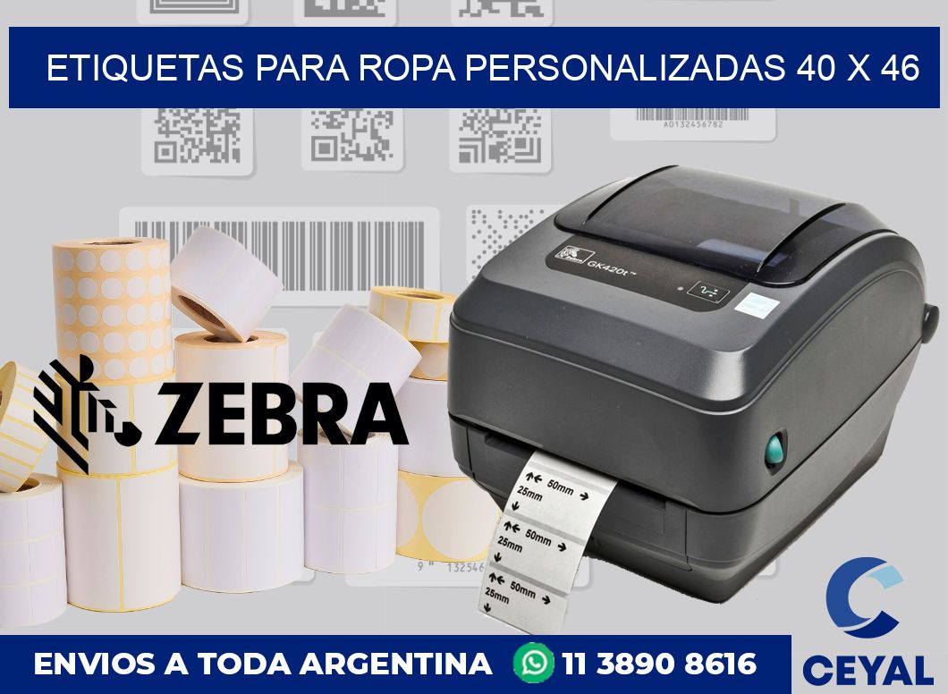 etiquetas para ropa personalizadas 40 x 46
