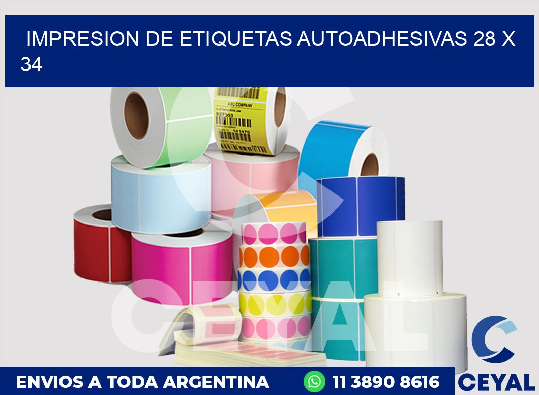 impresion de etiquetas autoadhesivas 28 x 34