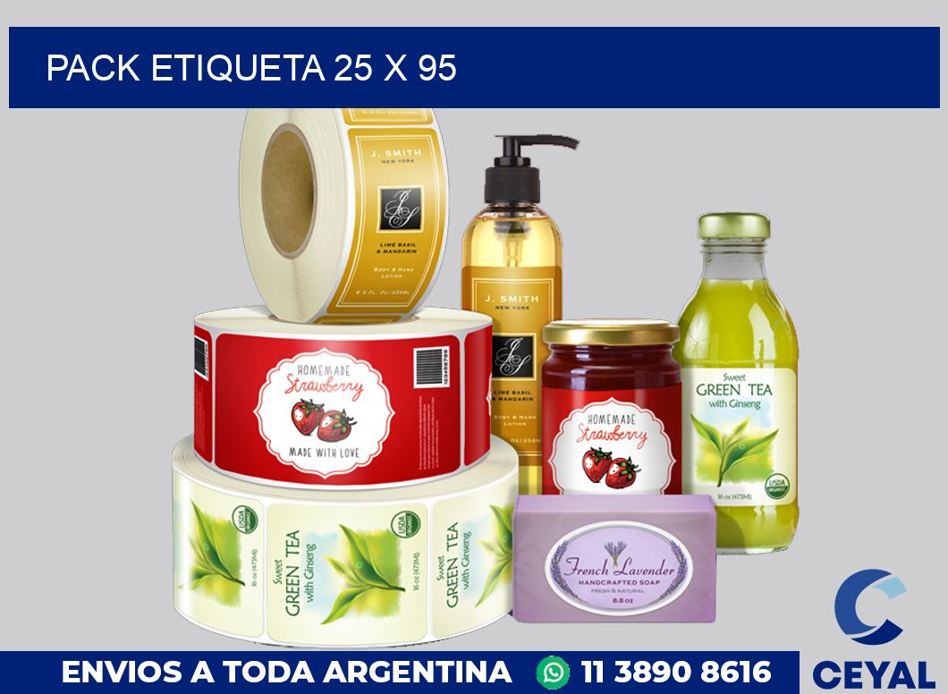 pack etiqueta 25 x 95
