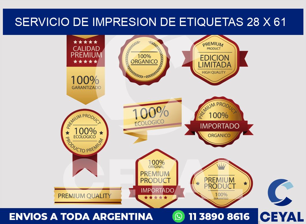 servicio de impresion de etiquetas 28 x 61