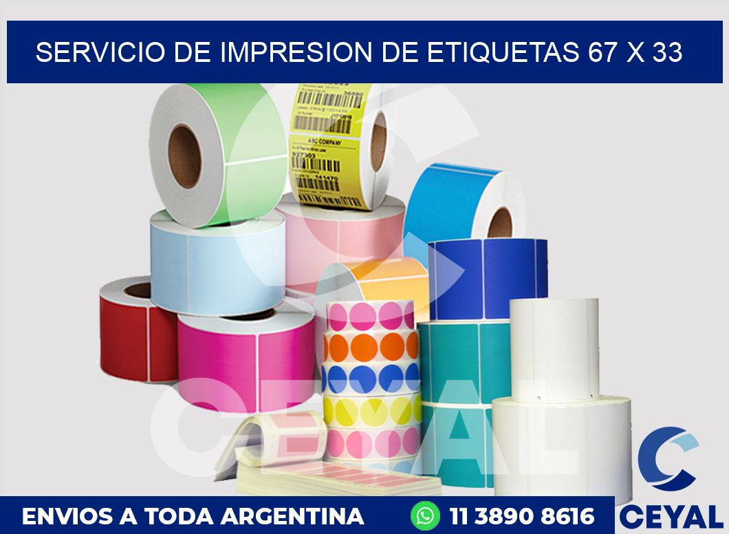 servicio de impresion de etiquetas 67 x 33