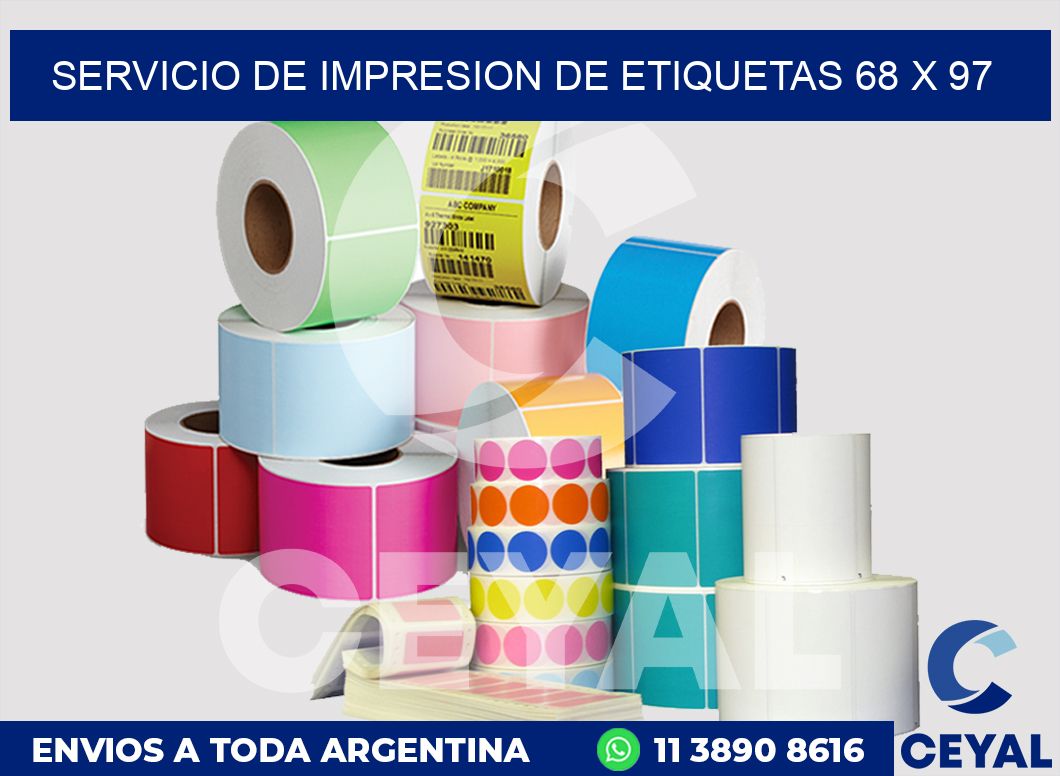 servicio de impresion de etiquetas 68 x 97