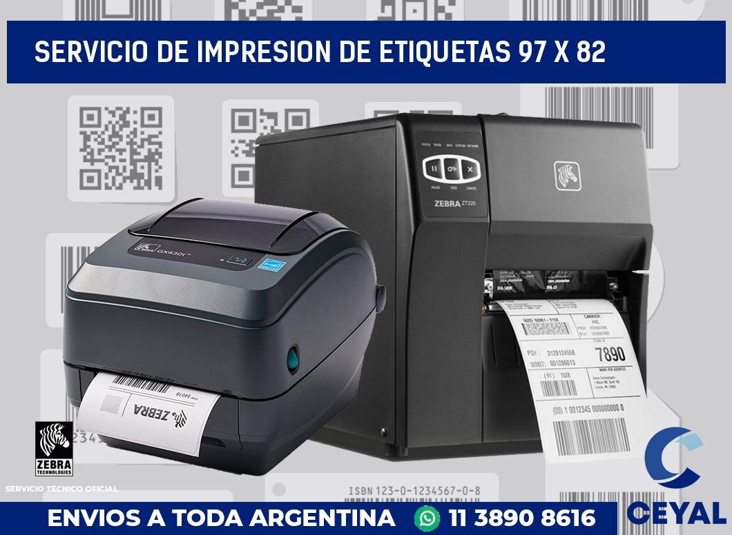 servicio de impresion de etiquetas 97 x 82