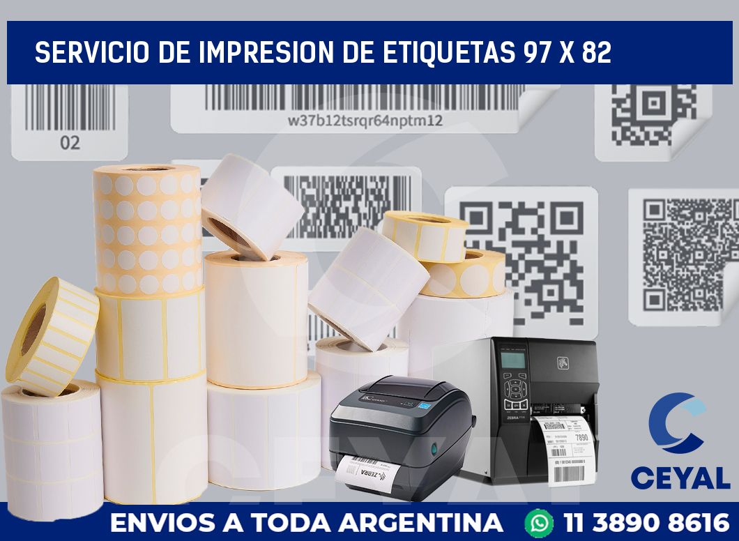servicio de impresion de etiquetas 97 x 82