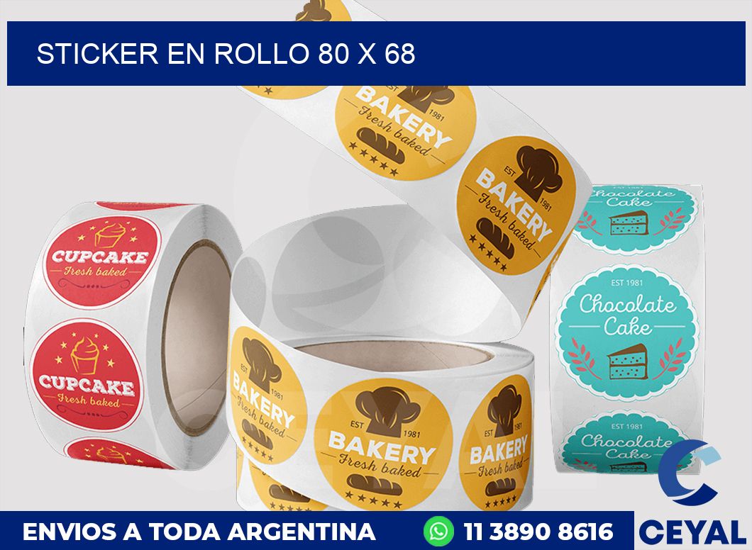sticker en rollo 80 x 68