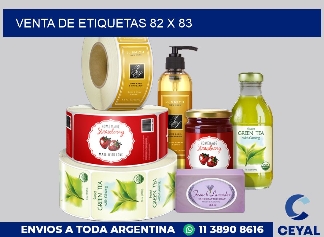 venta de etiquetas 82 x 83