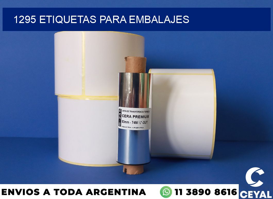1295 etiquetas para embalajes