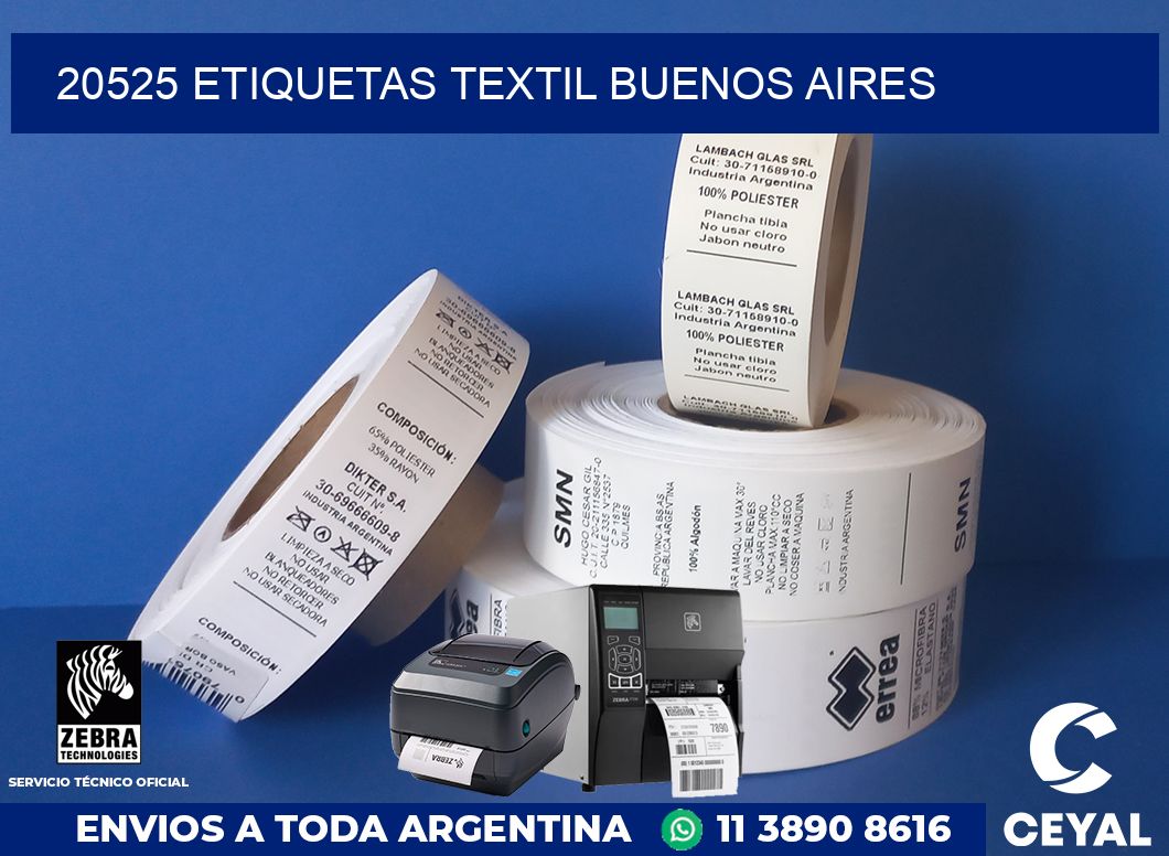 20525 etiquetas textil buenos aires