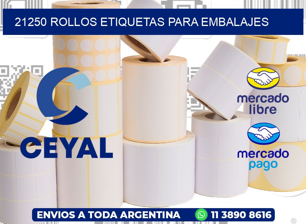 21250 Rollos etiquetas para embalajes