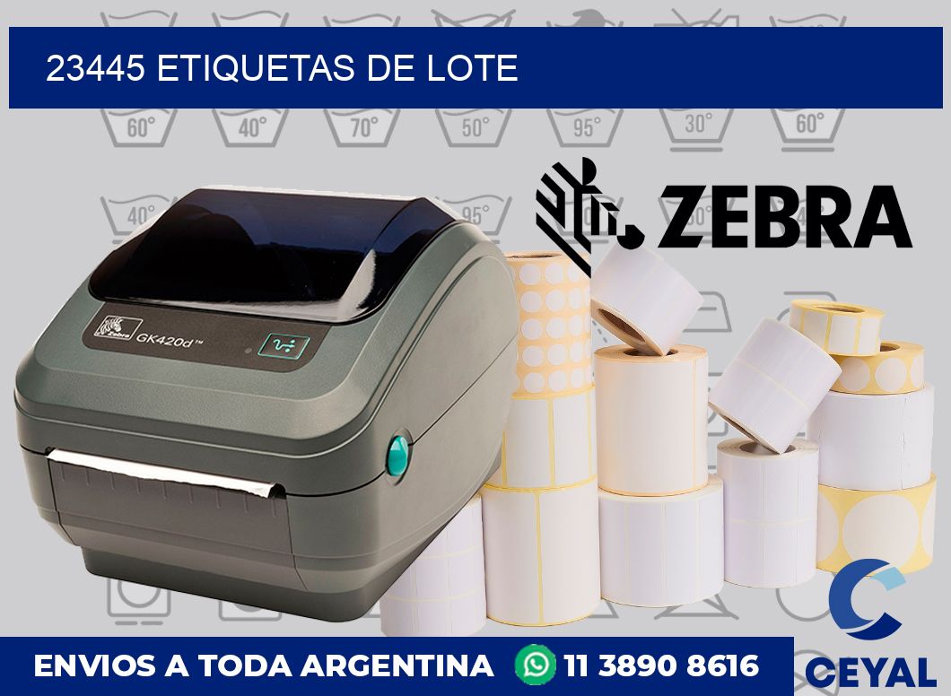 23445 Etiquetas de lote