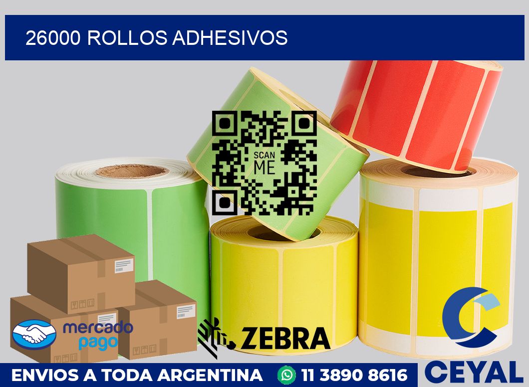 26000 Rollos adhesivos