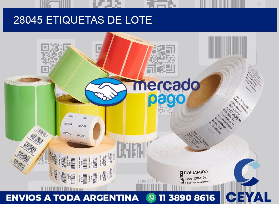 28045 Etiquetas de lote
