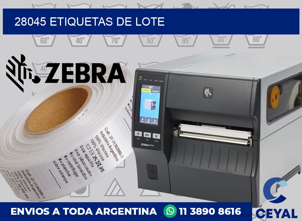 28045 Etiquetas de lote