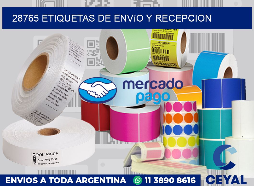 28765 Etiquetas de envío y recepcion