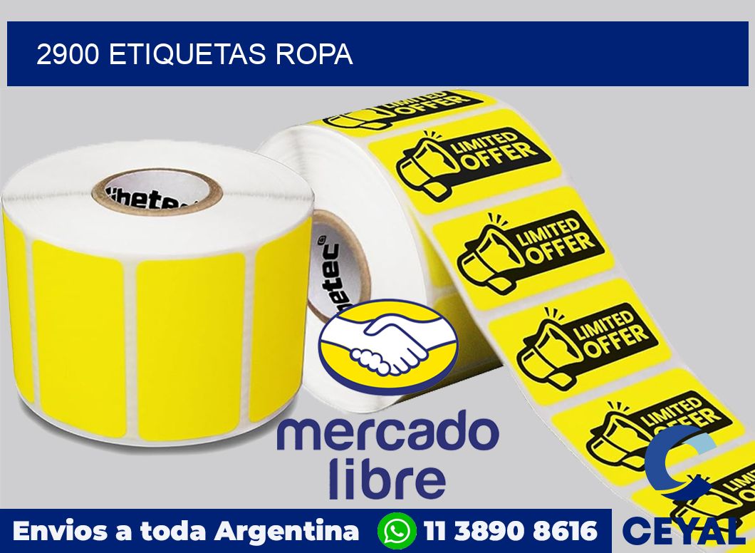 2900 Etiquetas ropa