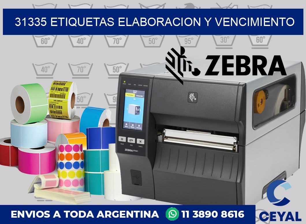 31335 Etiquetas elaboracion y vencimiento