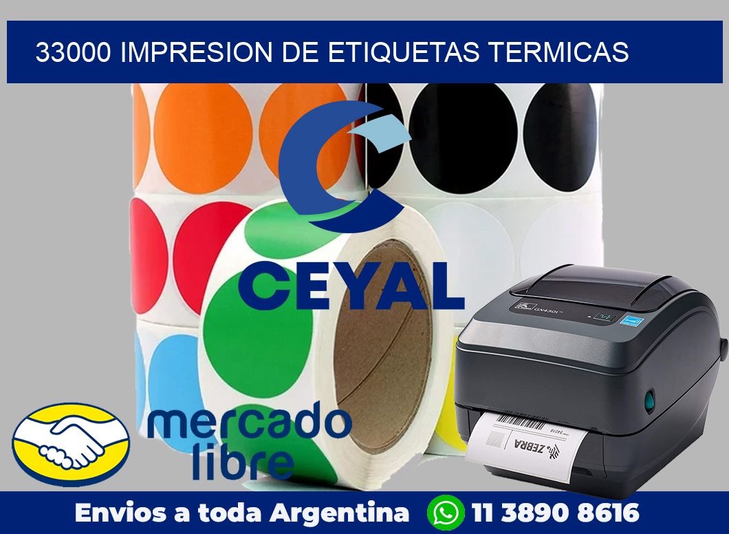 33000 Impresion de etiquetas termicas