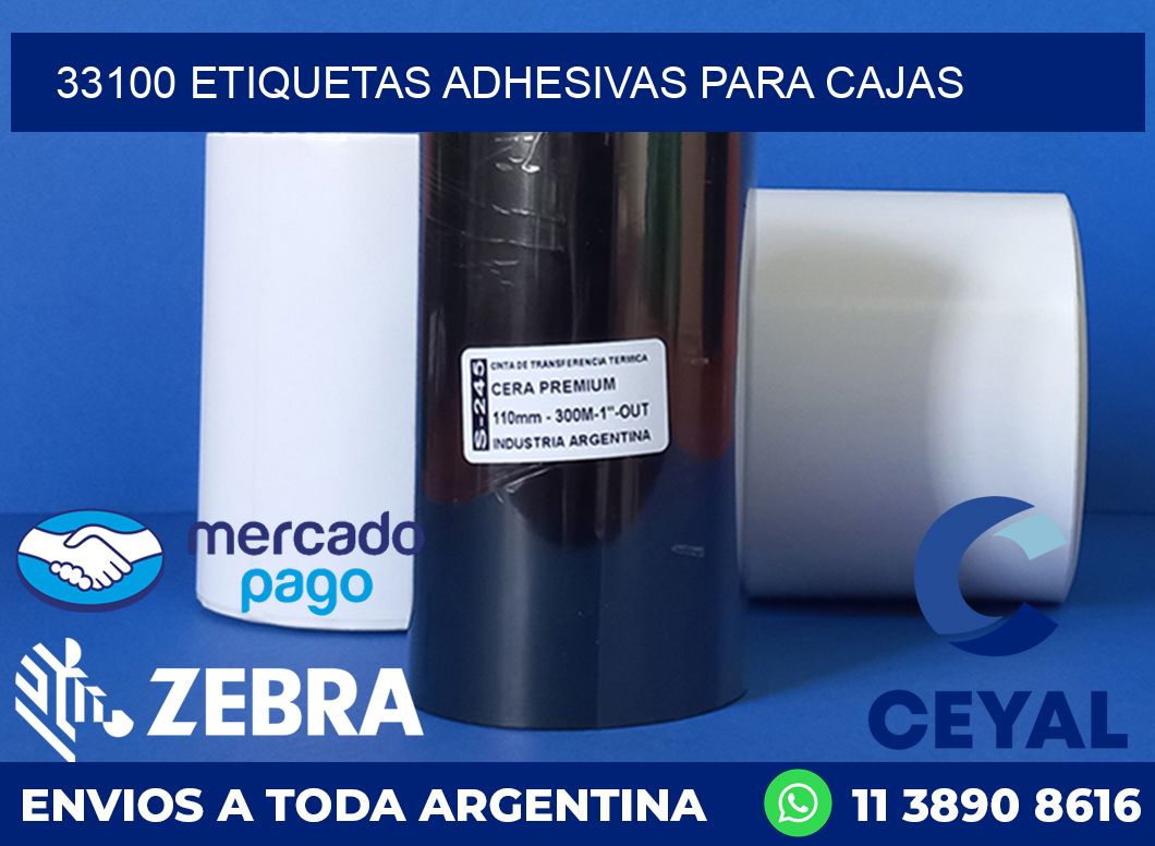 33100 etiquetas adhesivas para cajas