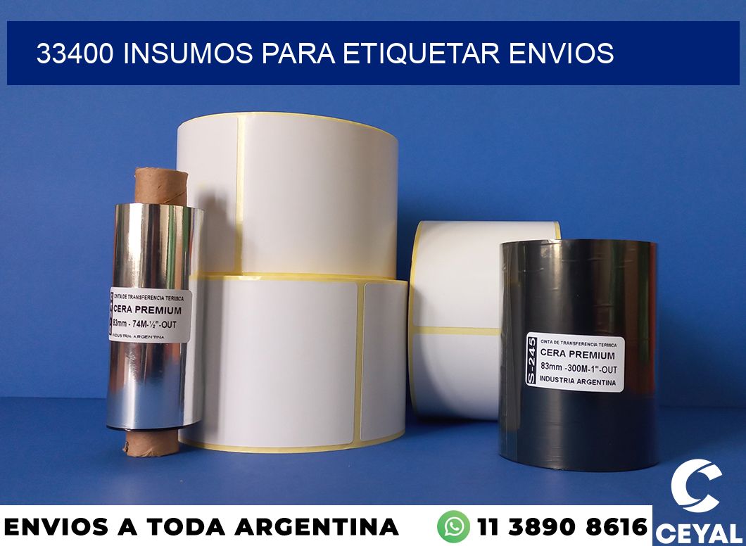 33400 insumos para etiquetar envios