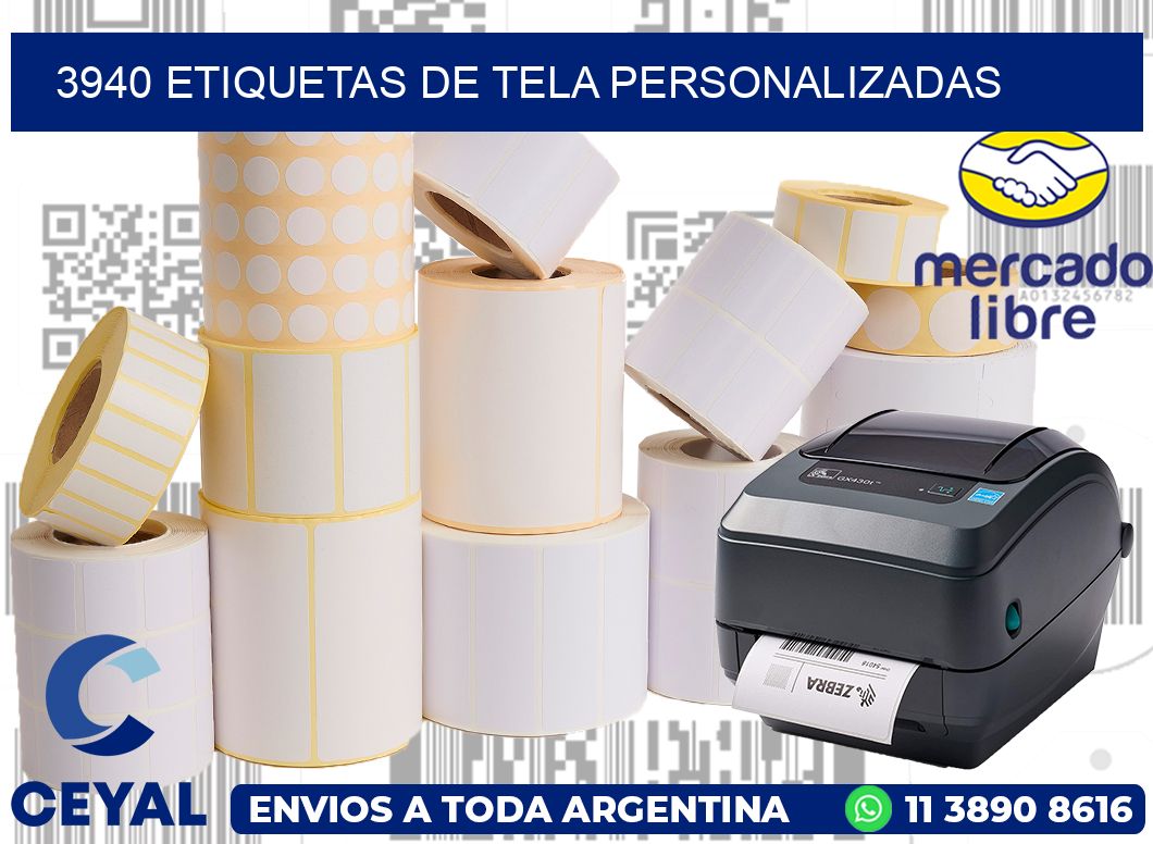 3940 Etiquetas de tela personalizadas