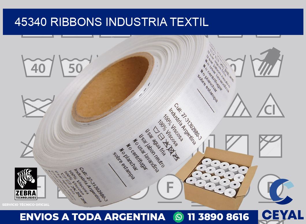 45340 ribbons industria textil